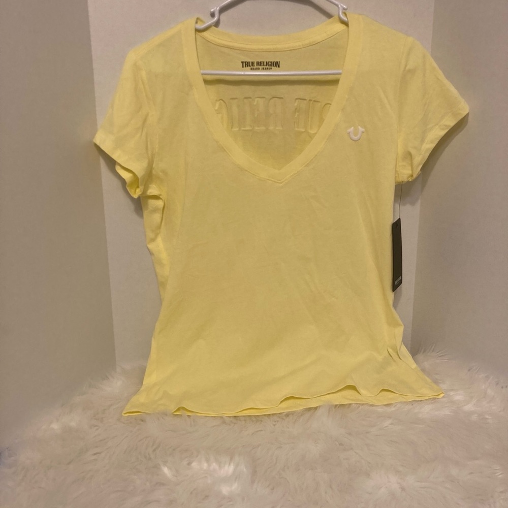 True Religion Rounded V Neck Tshirt